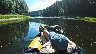 4 ДНЯ БЕЗ ЛЮДЕЙ НА ТАЕЖНОЙ РЕЧКЕ. ИЗБА, ХАРИУС, ГРОЗА