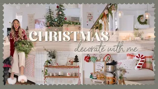 DECORATE WITH ME FOR CHRISTMAS 2022 | adding simple DIYS's & cozy holiday touches!🎄