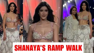 Sizzling Hot Shanaya Kapoor walks the ramp for Peaklife Regatta and Samira Habitat