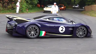 Pagani Huayra R SCREAMING UNRESTRICTED V12 SOUNDS @ Goodwood Festival of Speed!