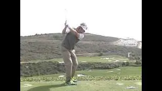Brandt Snedeker Golf Swing - Iron, Slow Motion, Volvo World Matchplay, Down the Line