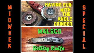 Walsco Utility Knife Makeover and Fun With Your Angle Grinder.