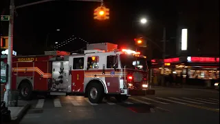 FDNY Squad 1 Hauling *Blazing Airhorn* Responding to Structural Fire! 10-75 All Hands Box 1157