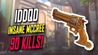 NRG IDDQD IMPOSSIBLE MCCREE - 90 KILLS! HE'S INSANE [ OVERWATCH SEASON 5 TOP 500 ]