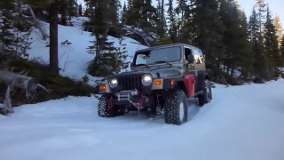 Jeep Wrangler Snow Wheeling Oregon