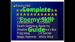 Complete Enemy Skill Guide FF7