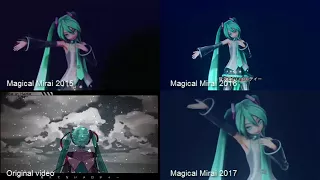 [Hatsune Miku: Magical Mirai 2017 vs. 2016 vs. 2015] Hand in Hand [Comparison]