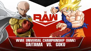 WWE2k22 - SAITAMA VS GOKU (RAW CHAMPTIONSHIP)