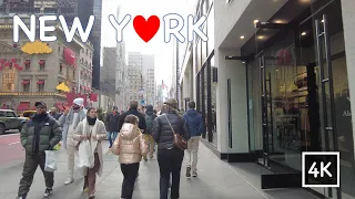 [Daily] New York City, Midtown Manhattan City Walk Tour, 5th Avenue, 4K Travel