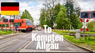 Driving in Germany in May 2023 from Kißlegg to Kempten Allgäu.