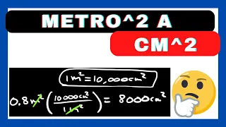 Convertir METRO cuadrado a CENTIMETRO cuadrado | 💥Conversiones 💥