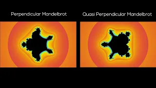 Zoomba Fractals S01E01 - Perpendicular Mandelbrot vs Quasi Perp. Mandelbrot Power Morph