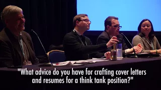 How to craft cover letters and resumes for a think tank position