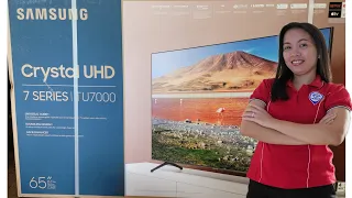 UNBOXING SAMSUNG TU7000 CRYSTAL HD 7 SERIES 65 INCHES TV #samsungTU7000 #samsungcrystalhd7series