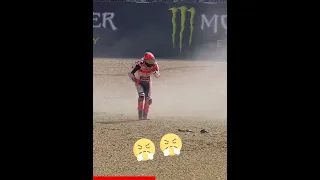 Márquez is BACK and CRASHES TWICE!! 💀 #shorts