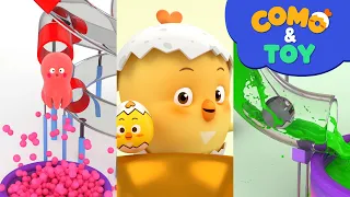 Como | Color paint mixing 2 + More Episodes 19min | Learn colors and words | Como Kids TV