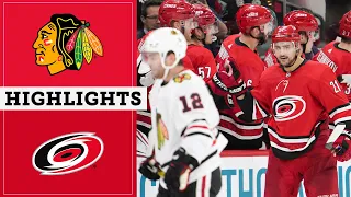 Chicago Blackhawks at Carolina Hurricanes: October 26, 2019 | Highlights | NBC Sports Chicago