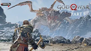 God of War 4 - How to Beat the Mountain Dragon HRAEZLYR Boss Fight - God of War pc Walkthrough Part5