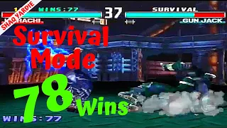 Tekken 3 - Heihachi - Survival Mode - 78 Wins