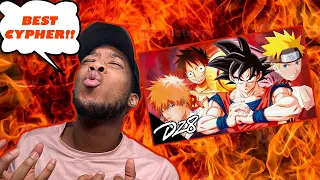 KINGS OF ANIME RAP CYPHER | DizzyEight ft. VI Seconds, Jamar Rose, Mix Williams & Geno *REACTION*