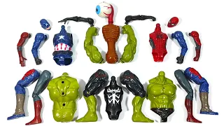 Merakit Mainan Hulk Smash, Captain America, Siren Head, Spider-Man, Venom Miles Morales Marvel Story