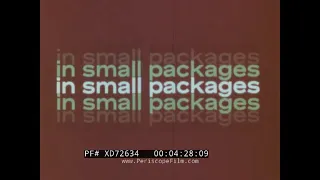 "SMALL PACKAGES"  1973 TOYOTA MOTOR SALES USA    JAPANESE COMPACT CAR PROMOTIONAL FILM     XD72634