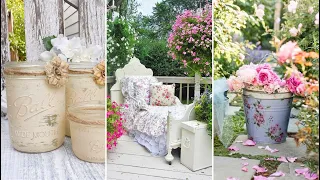 Enchanting Rustic Garden Makeover 🍀 DIY Ideas for Vintage-inspired, Shabby Chic Outdoor Oasis