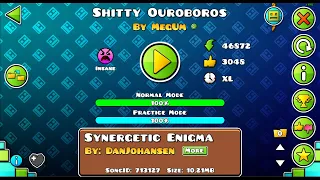 [FLUKE DESDE EL 61%] Shitty Ouroboros 100% By Megum I Geometry Dash