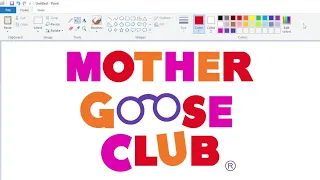 How to draw the Mother Goose Club logo using MS Paint | How to draw on your computer