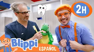 ¡Blippi va al dentista! 🦷🪥| Canciones Infantiles🎵| Juega y aprende | Moonbug Español
