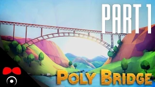 MENTÁLNĚ SLABŠÍ JEDINEC STAVÍ! | Poly Bridge #1