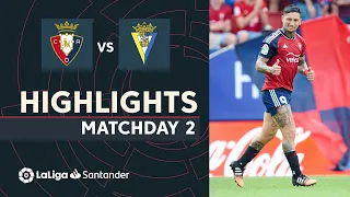 Highlights CA Osasuna vs Cádiz CF (2-0)