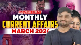 CHANDIGARH PRT & TGT 2024 | March 2024 monthly Current Affairs | RAILWAY Grade 1 Current Affairs