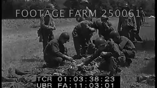 1944, France:  Burying Germany Dead At Normandy - 250061-08