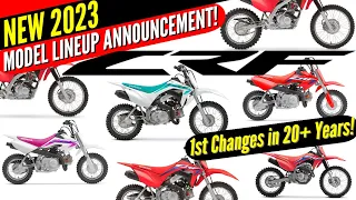 New 2023 Honda Motorcycles Released! CRF Changes Explained...