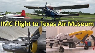 Mt Pleasant IFR Flight to Mid America Flight Museum  into IMC with Emergency