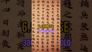 Top 10 oldest language in the world 🌍 #shorts #top 10 #language #viral #yt shorts