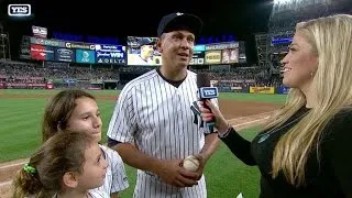 TB@NYY: A-Rod on last Yanks game, hugs his daughters