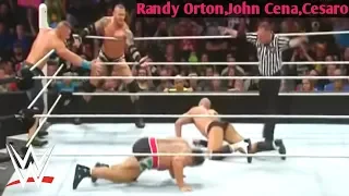 WWE Raw John Cena, Randy Orton, Cesaro VS Kevin Owens, Rusev, Sheamus | Best Team Match In WWE