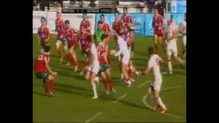 Georgian backline set piece try vs Portugal 2013