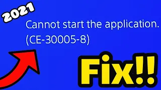 Fix error code CE-30005-8 on ps4 in 2021 (Fix cannot start the application on ps4)