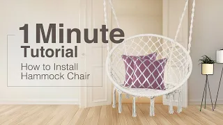 How to Install Hammock Chair?  - 1 Minute Tutorial