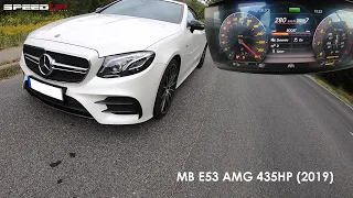 MERCEDES E 53 AMG CABRIO 453HP | ACCELERATION & TOP SPEED TEST | 0-100 | 0-200 | 100-200 | DRAGY |