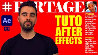 #PARTAGE / TUTO AFTER EFFECTS CC pour les DÉBUTANTS : FORMATION COMPLÈTE (1H GRATUITE)