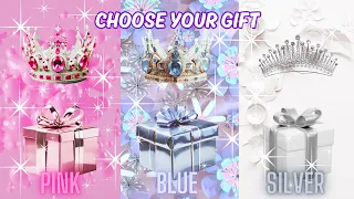 Choose Your Gift🎁 3 Gift Box Challenge Pink, Blue, &Silver🤩⭐🤮 2 good 1 bad Are you a lucky person?🤔