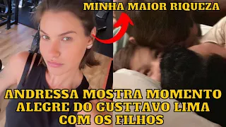 Andressa Suita MOSTRA os filhos com Gusttavo Lima após dias AFASTADA dos fãs