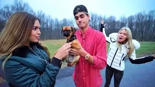 GIVING AWAY OUR PUPPY PRANK ON GIRLFRIEND! *SHE CRIED*