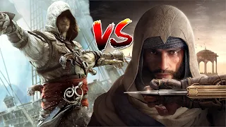 Fighting multiple enemies Assassin's Creed Black Flag vs Mirage