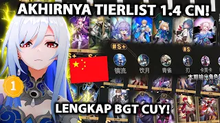 AKHIRNYA YANG DITUNGGU! TIERLIST CN 1.4 MOC SUPER LENGKAP! BANYAK KOMBO YANG BISA DICOBA SIH!