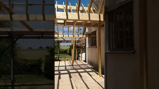 How To | Twin Pitched Roof | Timber Frame Build | Hand Cut Pitched Roof | JC Timber Roof Specialist